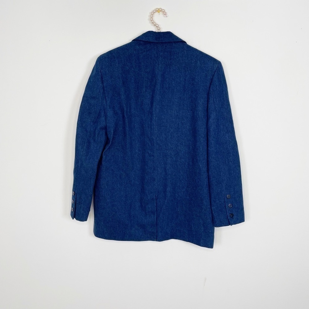 New Zara Oversize Denim Blazer Jacket - Picture 7 of 9